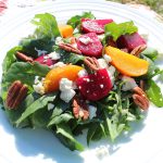 Roasted Beet and Arugula Salad