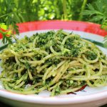 Carrot Top Pesto Pasta