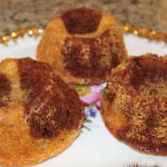 Banana chocolate mini marble cakes